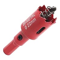 Vista 21 de Utoolmart Broca bimetálica de sierra de agujero de 0.748 in/0.75 pulgadas, profundidad de corte de 0.984 in/1 pulgada de profundidad de corte, hoja