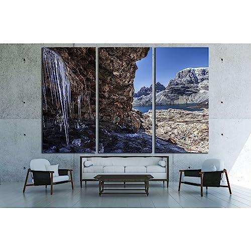 Cuadro de los Andes en Colombia №3135 ZELLART Impresión en Lienzo 3 Paneles Tríptico 140x90 cm