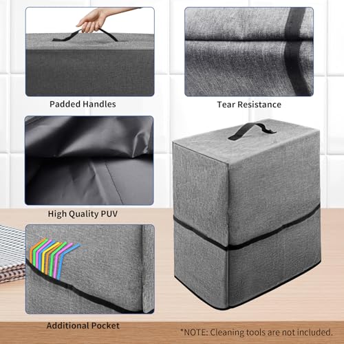 Image of Slushie Machine Dust Cover, Heat-Resistant Waterproof Dust-Proof 300D Nylon Material Protective Cover, Compatible with Ninja Slushie Machine FS301C /FS301 /FS300 /FS299, etc., 15.74''W*16.92''H*7.87''L