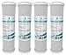 Produktbild 4x AquaHouse AH-CTO5 10"Carbon Block Wasserfilterpatronen für Trinkwasser, Umkehrosmoseanlagen, passend für alle 10" Filtergehäuse Wasserfilter Kartusche CTO