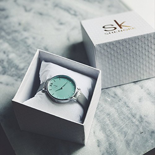 Image of SHENGKE Creative Simplicity Women Watch Mesh Band Elegant Women Watches Ladies Business Wristwatch
