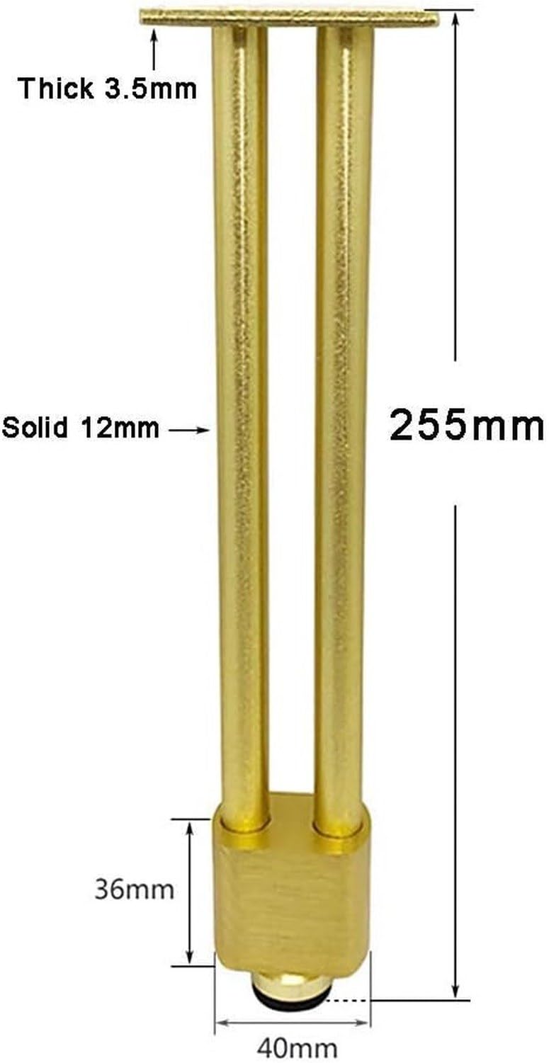 Supporti Regolabili per Mobili in Alluminio Tubolare, Gambe 25,5 cm