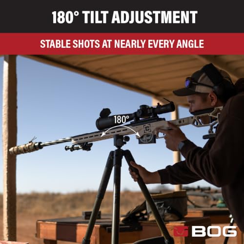 Image of BOG DeathGrip Infinite Hunting Tripod, Arca Swiss Mount, Gun Clamp