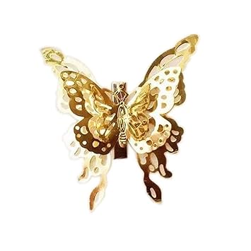 Butterfly Hair Clip Headwear Hairpin Stray Dogs Halloween Costume Cosplay Hair pin Merch Prop Accessory Gold