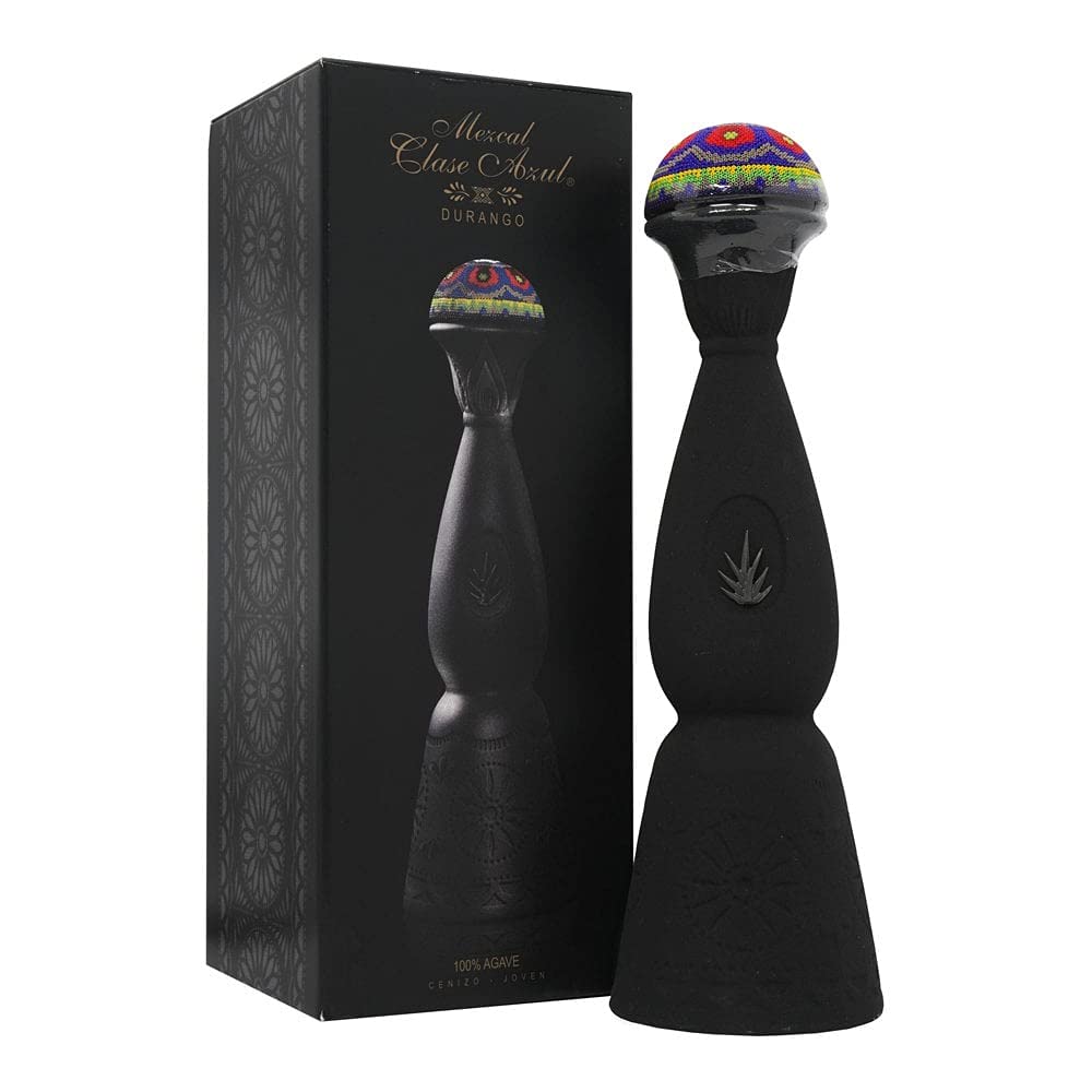 MEZCAL DURANGO Ultra Premium -Clase Azul- 44% 70cl In decanter di ceramiche di argilla intagliato a mano