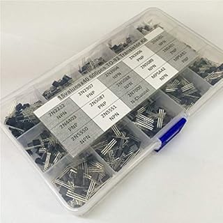 Kammas 15Values x40 600pcs TO-92 Transistor Assortment Assorted Kit 2N2222 2N3904 2N3906 2N5088 2N5089 2N7000 MPSA42 MPSA92 etc