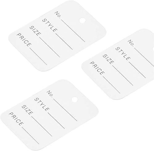 Miniatura 4 de Nicunom 2000 etiquetas de precio, etiqueta de ropa de 1.94 x 1.38 pulgadas, etiquetas de precios blancas, etiqueta de tamaño de ropa, etiqueta de