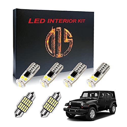 Kit LED blanco interior para Jeep Wrangler 2000-2018 miniatura 1