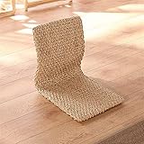  Quenouilles ou Feuilles de bananier écologiques Chaise sans Pattes de Sol Meubles de Salon Japonais à la Main Tatami Zaisu Chaise de Dossier pour Balcon Baie