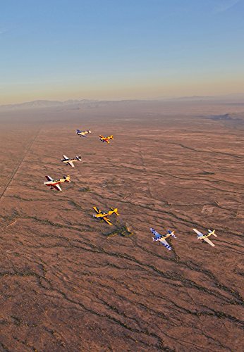 Posterazzi PSTSGR100111M Extra 300 aerobatic aircraft fly in formation during APS training in Mesa...