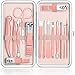 Maniküre Set, SHAWE Pediküre Kit, 15-teiliges Nagelknipser Set Damen Edelstahl Nagelknipser Werkzeuge Nagelpflegeset, Professionelle Reise Etui Beauty Nagelpflege Set (Rosa)