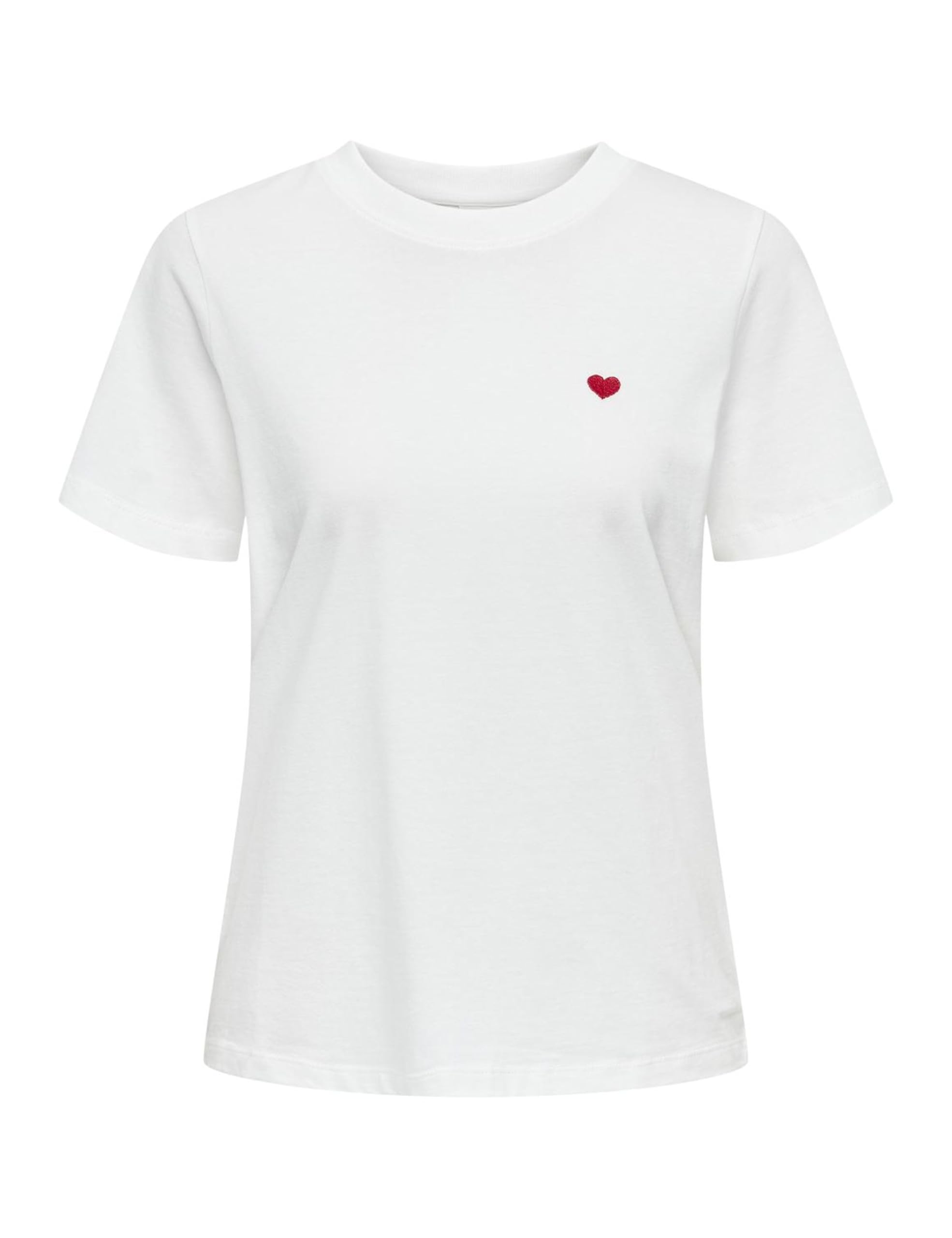 JdY Damen Jdypisa S/S Print Top JRS Noos T-Shirt, Cloud Dancer/Detail:Bittersweet Heart, M EU