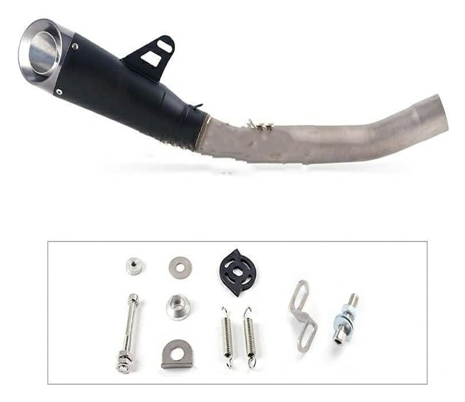 Terminali di Scarico per Moto per Kawa&saki Z750 2007-2012 Silenziatore di Scarico Moto Fuga Collegamento Centrale metà Tubo Sistema Completo Slip On con Db Killer(3)