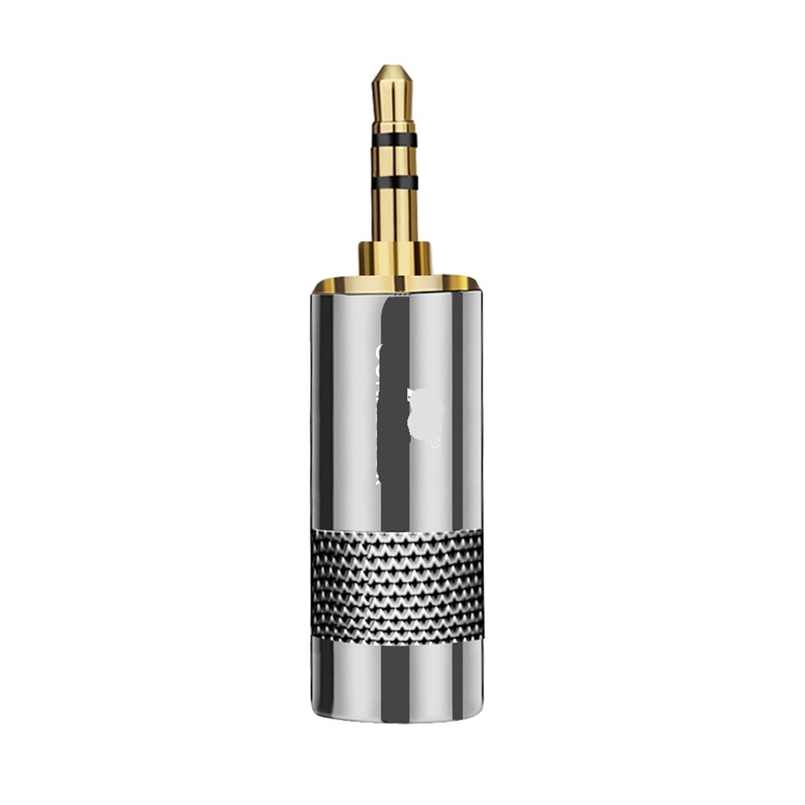 2 connettori jack stereo da 3,5 mm, 3 poli, 3,5 mm, spina maschio, tubo in bronzo, per cavo di cuffie audio da 8,5 mm, fai da te (argento)