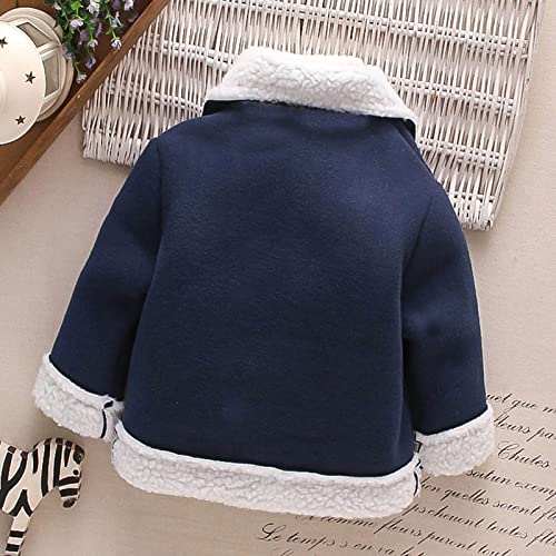 Toddler Kids Boys Girls Coat Winter Windproof Thicken Coat Jacket Child Zip Up Warm Fleece Outerwear Jacket3