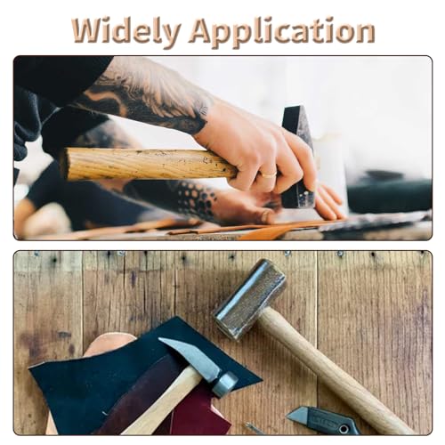 image for FOCMKEAS 2 pcs Premium Oak Hammer Handle Replacement 32cm Long Wood To