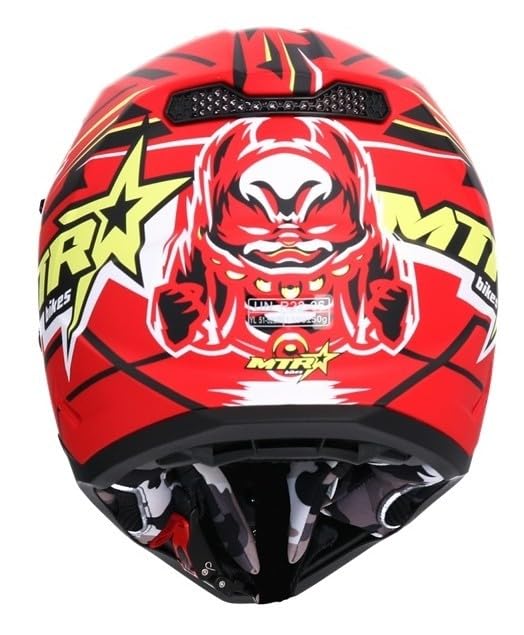 Casco de Motocross niños Shiro MTR MX-308 Rojo