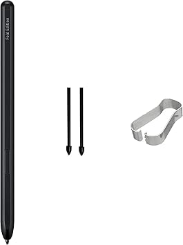 LiXiongBao Galaxy Z Fold 4 S Pen Replacement, Black, Touch-Screen Device Stylus, Compatible with Samsung Galaxy Z Fold 4, 3 in 1 Pack Pen + 2 Nibs