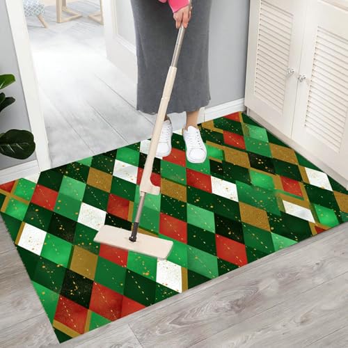 Tapis de sol respectueux de l'environnement vert émeraude lavable - 7