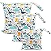 ViVidLife Bolsa Pañales Bebe, 3 PCS Reutilizable Wetbag, Impermeable Lavable con 2 Cremallera para Mamá de Bebé, Transpirable Organizador de Maquillaje de Colgar, Viajes, Playa, Piscina, Gym