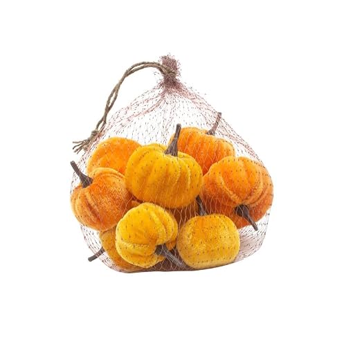 Heaven Sends Velvet Orange Pumpkin Halloween Decorations