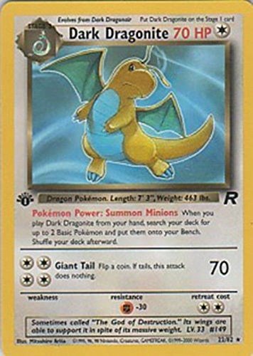 Pokemon - Dark Dragonite (22) - Team Rocket - 1st Edition
