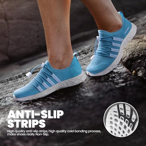 Image of SEEKWAY Mens Womens Water Shoes Quick Dry Aqua Shoes Barefoot for Beach Surf Hiking Pool Water Sports