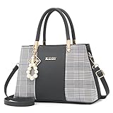❤ Premium-Material: Aus hochwertigem PU-Leder, leicht, weich und wasserdicht. Der ergonomische Griff liegt angenehm in der Hand. Glänzende Perlenverzierungen machen diese Handtasche noch einzigartiger. Der Boden der Tasche ist eng mit Metallnieten ausgestattet, die den Boden der Handtasche sauber halten können, wenn sie platziert werden.