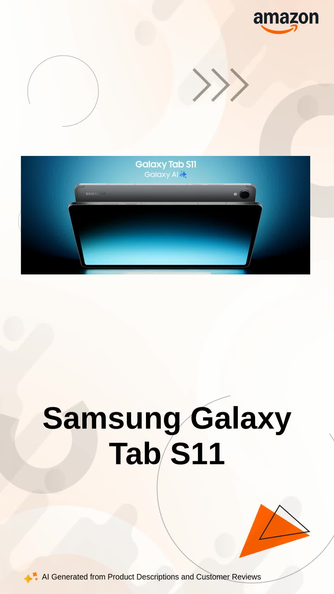 Samsung Galaxy Tab S11 with AI, Hexagonal S-Pen in-Box, 27.8 cm