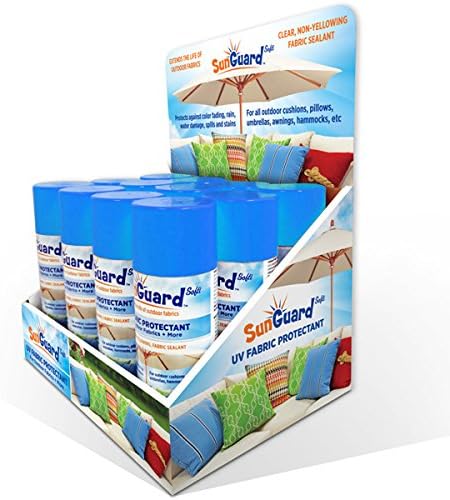 Miniatura 3 de SUNGUARD Spray protector UV y sellador de tela (paquete de 2) para jardín y hogar evita derrames y manchas de decoloración