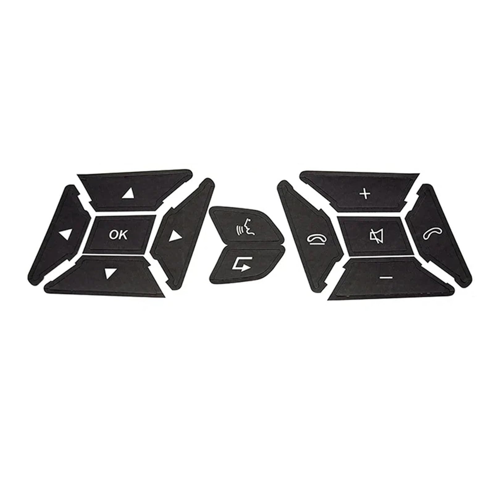 Car Button Mouldings Compatible with Benz A Class W176 A160 A180 A200 A220 A250 Car Steering Wheel Button Repair Sticker Decal