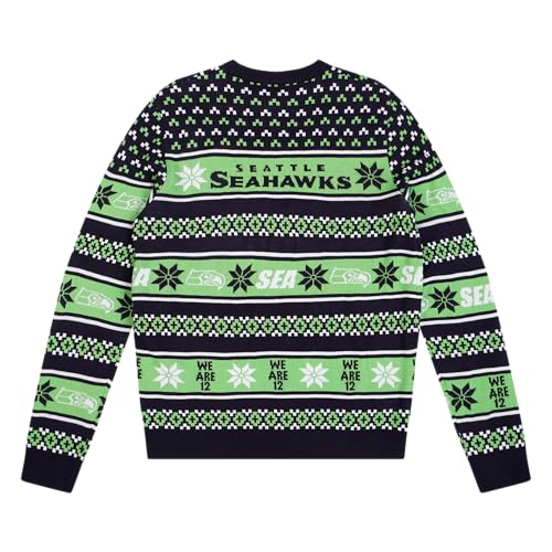FOCO Standard NFL Big Logo Ugly Sweater, Team Color