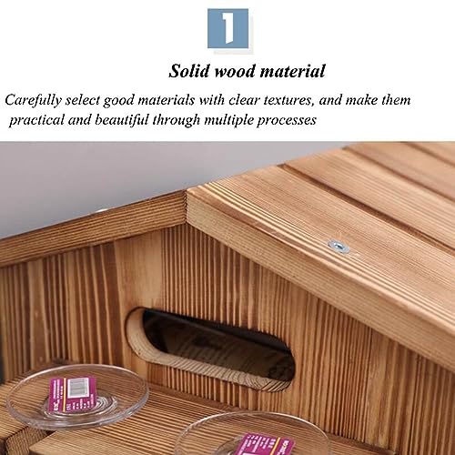 Soporte para 12 botellas de vino de madera pine miniatura 3