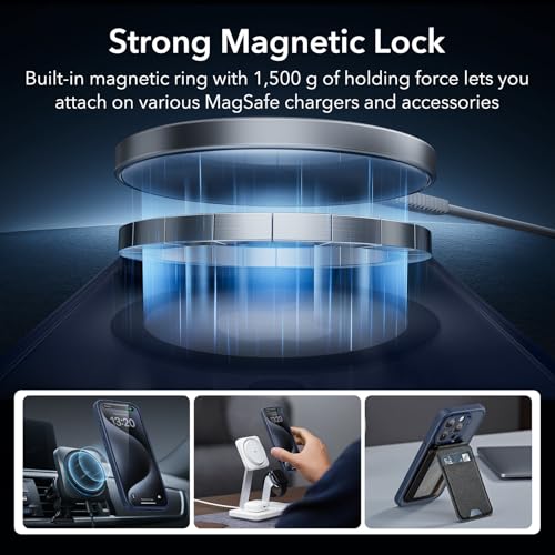 Image of ESR TPU For iPhone 15 Pro Max Case (5 In 1) Set,Translucent Matte Case With Screen Protector And Camera Lens Protectors,Compatible With Magsafe,Military-Grade Protection,Classic Series,Frosted Blue