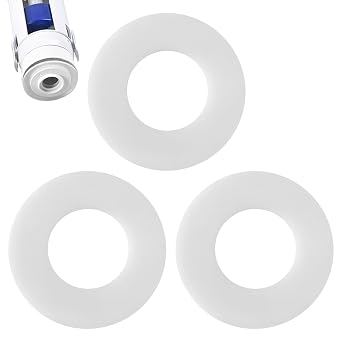 3 Pack White Silicone Flush Valve Seal, Compatible with Geberit, Ideal Standard SV01967, 63mm OD, 33mm ID, 3mm Thick, DIY Repair Kit