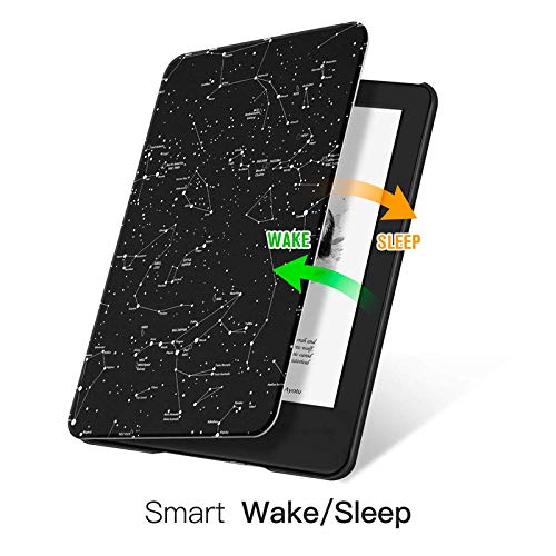 Case para Novo Kindle 10a. geração com iluminação embutida Função Liga/Desliga (Constelações)