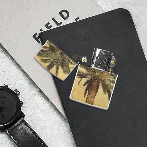 Funda para encendedor estilo tropical de metal clásico miniatura 7