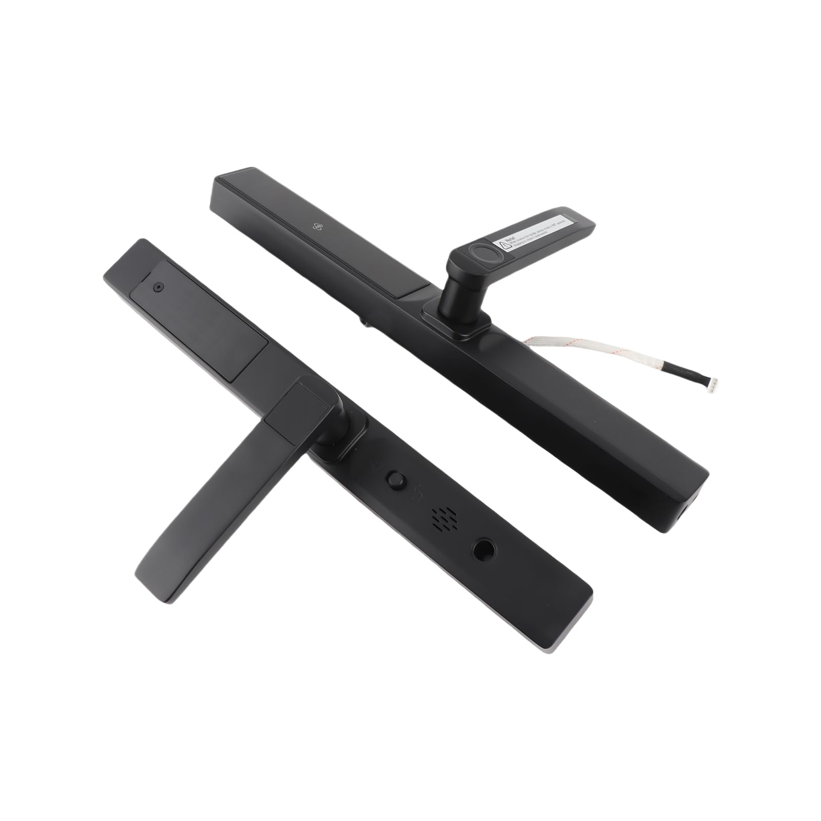 Inteligentny Zamek do Drzwi WiFi, System Bezkluczykowy z Zaawansowanymi Funkcjami Antykradzieżowymi, Stop Aluminium, dla Bezpieczeństwa w Domu (BLACK)
