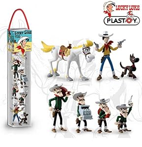 Figurines Lucky Luke - Tube de 7 Personnages