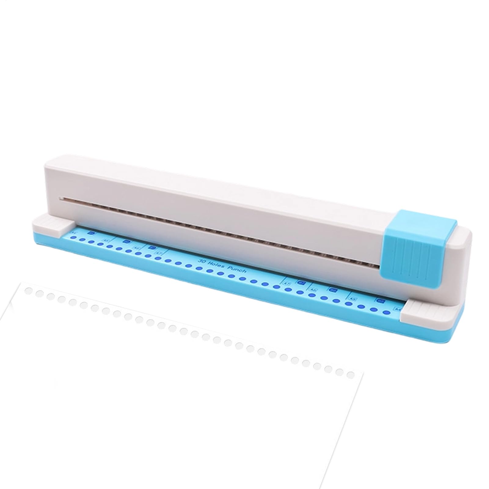 Perforadora de papel para hojas sueltas Taladradora manual de 30 orificios | Máquina perforadora de papel para Cuadernos, Scrapbooking, Estudiantes, Mujeres, Hogar, Escuela y Oficina