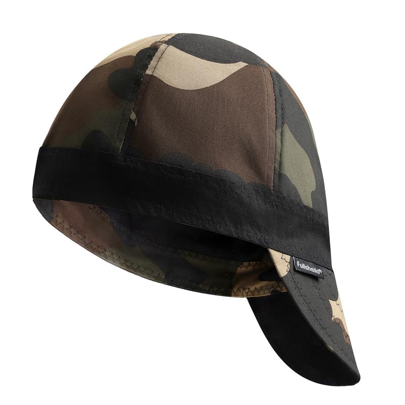 Fullsheild Reversible Welding Cap Flame Resistant Welders Cap for Men Women Welding Hood Protective & Safe While Welding Camo hat, 8
