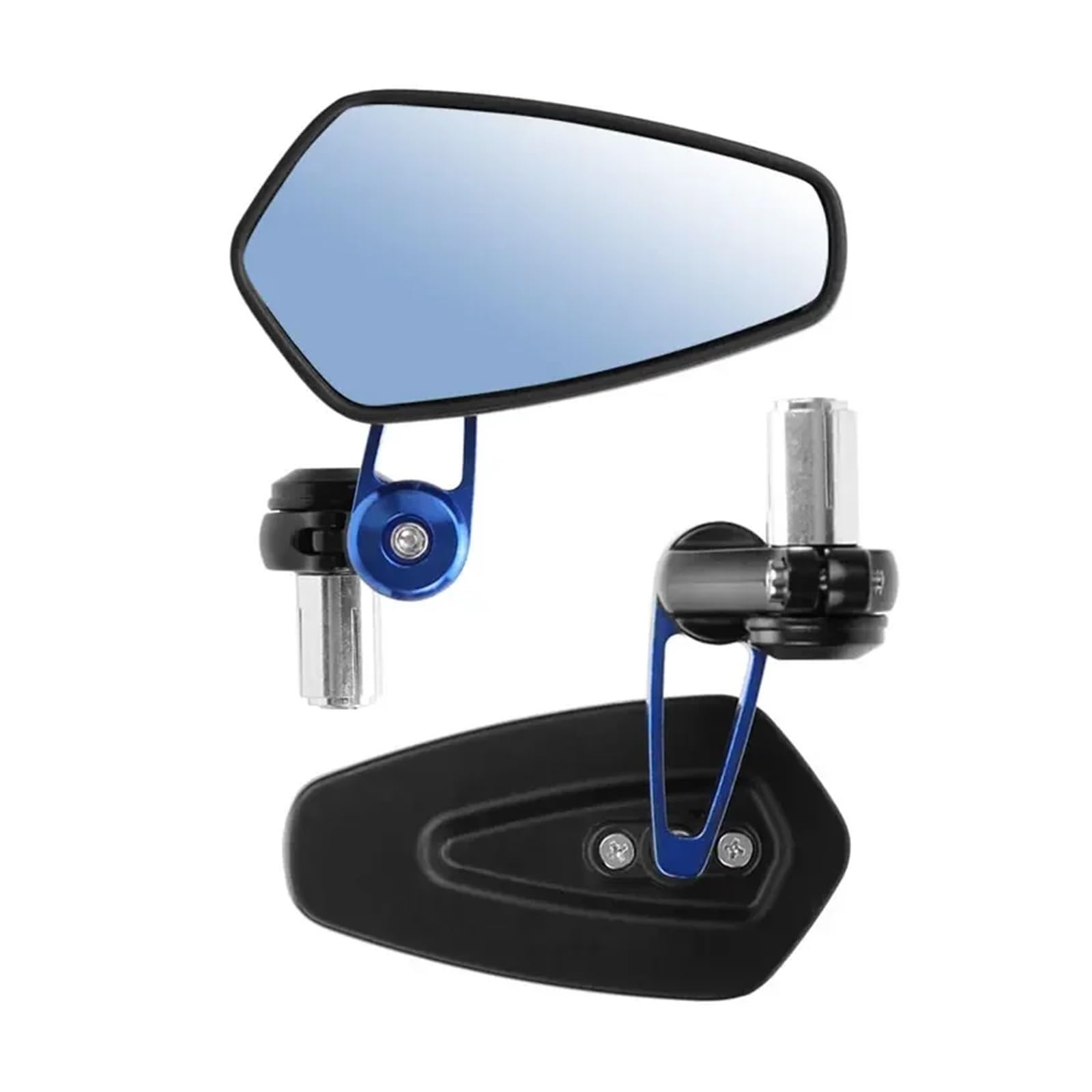 Rétroviseurs Moto Universels 7/8 Guidon Pliables Ajustables - 8
