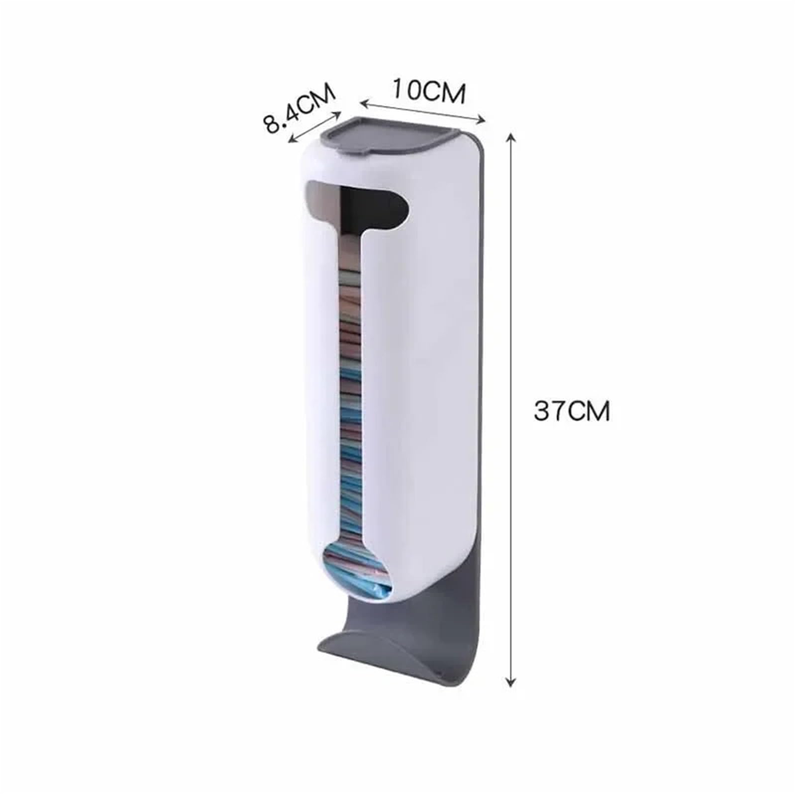 Dispensador de Bolsas plástico montado en la Pared, Organizador for Cocina y hogar, fácil Acceso, Caja Almacenamiento Basura Que Ahorra Espacio, 2 uds para Cocina y Baño
