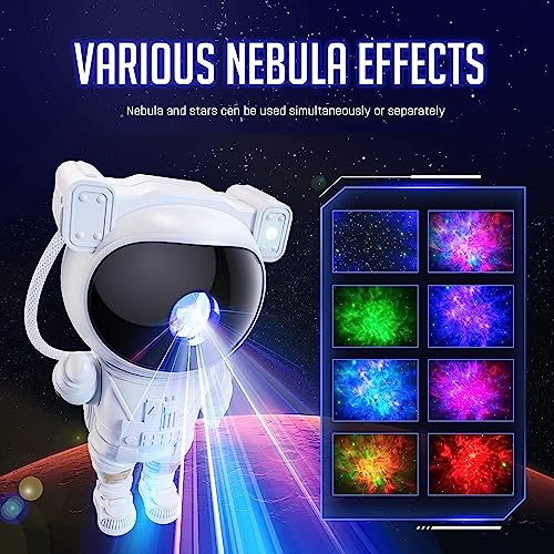 Image of Desidiya Combo of Astronaut Galaxy Projector Night Light & Saturn Crystal Ball LED Light Space Lamp for Kids' Bedroom, Gaming Room, Home & Party Decor, Adjustable Head Lights Home & Office Decoration