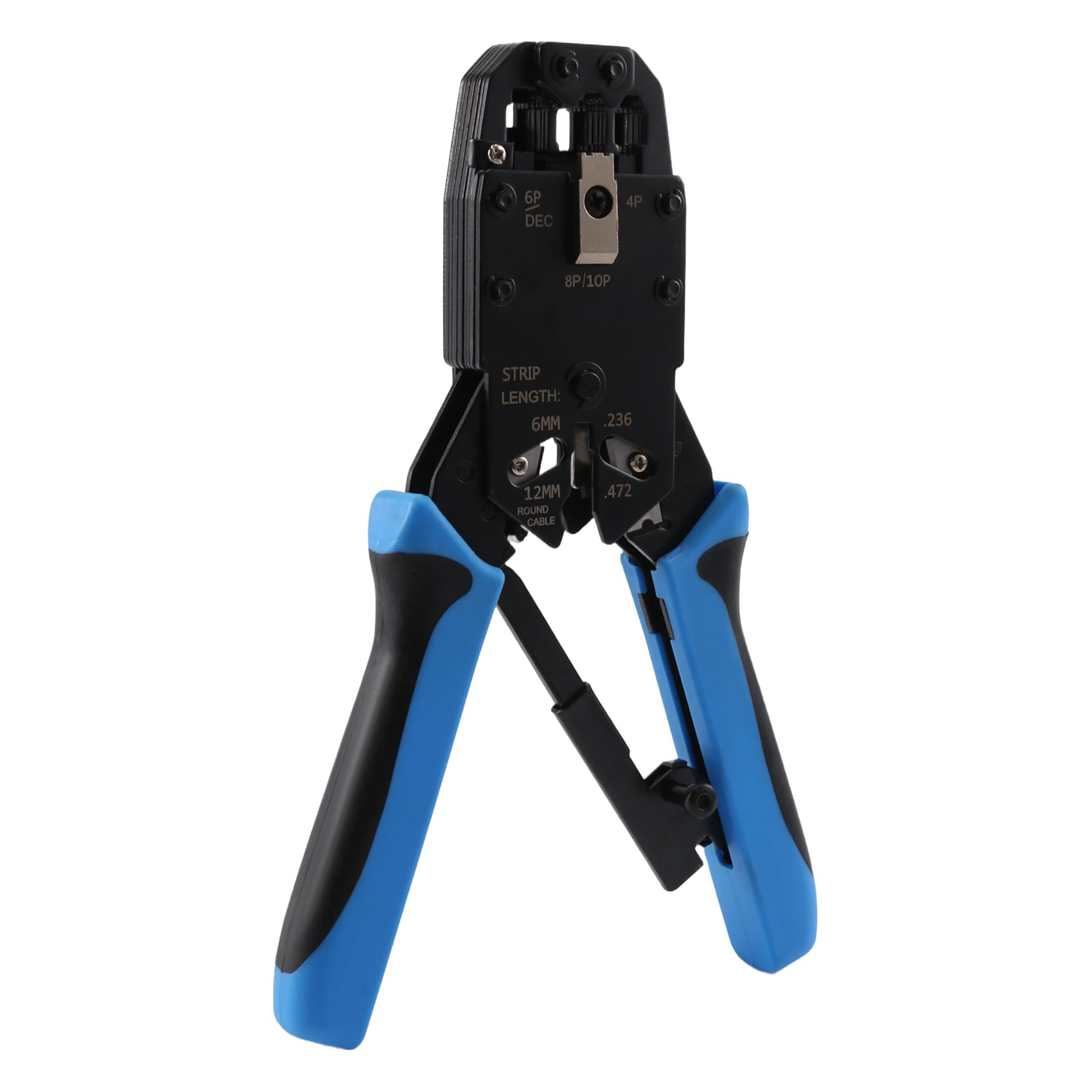 Swiixxer RJ45 Network Crimper 10P 8P 6P 4P Crimping Tools Stripper for RJ45 RJ11 RJ12 RJ50 Connector Ethernet Cable