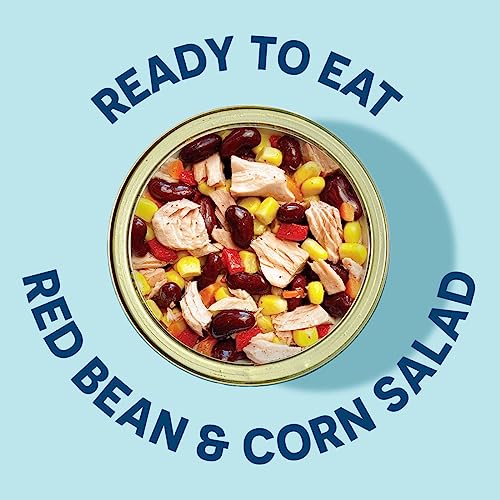 Image of Wild Planet Ready-To-Eat Wild Tuna, Bean & Corn Salad, 5.6 Oz, Pack of 1 | Red Bean & Corn Salad with Organic Sweetcorn, Red Peppers and Carrots. Non-GMO, Gluten Free, Kosher, Dairy Free