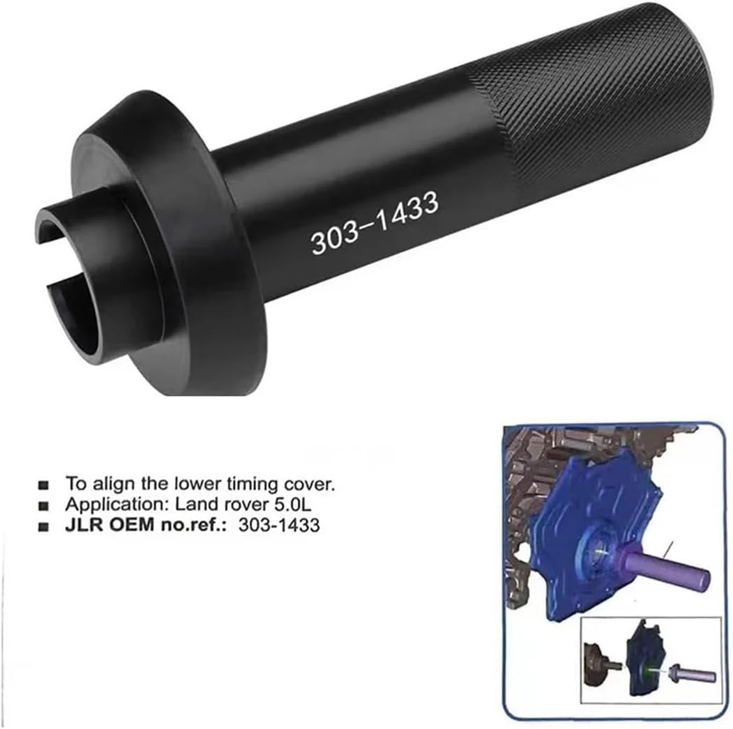 Front Crankshaft Oil Seal Corrector Aligner Tool Compatible with Jaguar Compatible with Land Rover 3.0 V6 5.0 V8 Engine OEM 303-1433