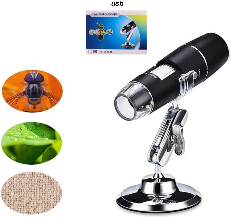 顕微鏡アクセサリーキット 顕微鏡1600x / USB/WiFi顕微鏡カメラ子供用電子顕微鏡 顕微鏡スライド(WIFI type 3