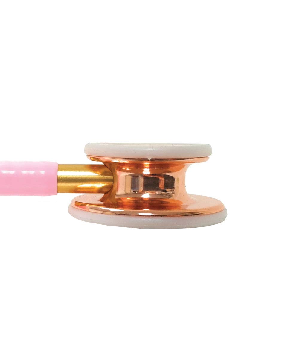 Stethoskop Professional Line Stealth Edition mit GRAVUR + Kostenlose Premium Tasche! (Pink Gold Edition/Rosa)