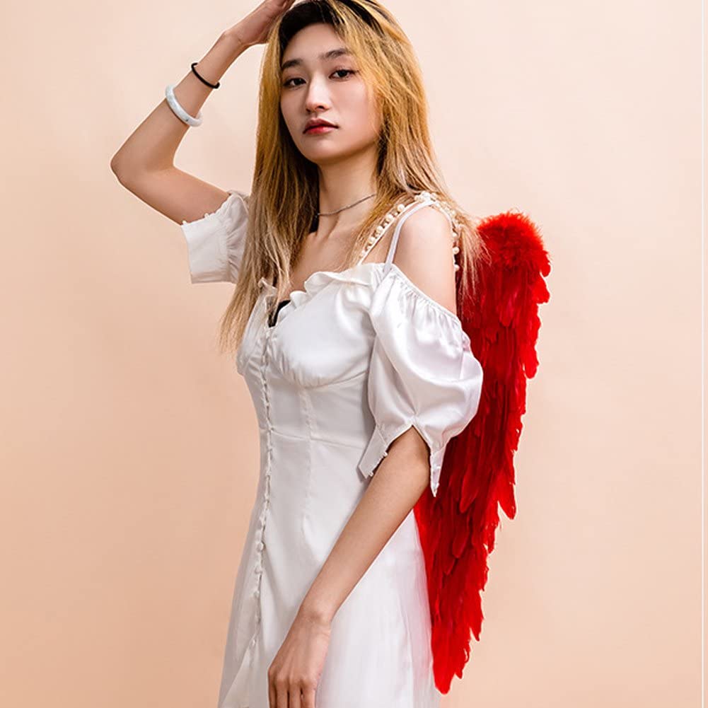 Angel Fairy Wings Red Feather Wings Angel Wings Halloween Fancy